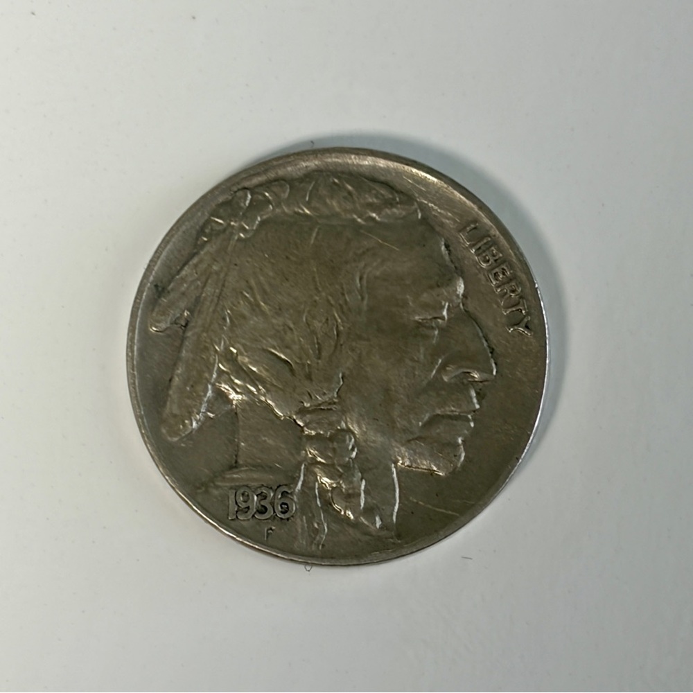 1936 Buffalo Head Nickel – No Mint Mark – Excellent Circulated Condition